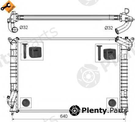  NRF part 53808 Radiator, engine cooling