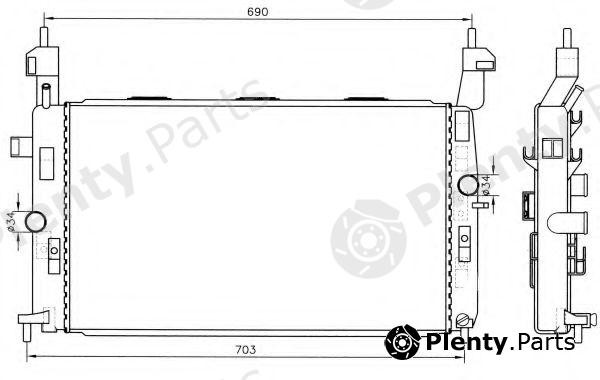  NRF part 55317 Radiator, engine cooling