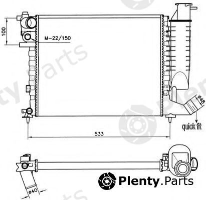  NRF part 58184 Radiator, engine cooling