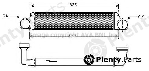  AVA QUALITY COOLING part BW4280 Intercooler, charger