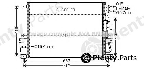  AVA QUALITY COOLING part CR5124 Condenser, air conditioning