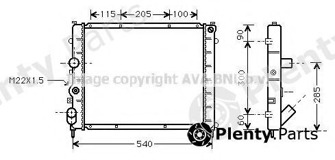 AVA QUALITY COOLING part RTA2215 Radiator, engine cooling