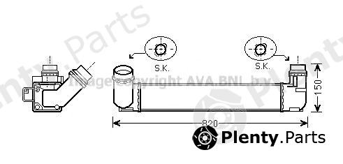 AVA QUALITY COOLING part RTA4412 Intercooler, charger