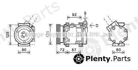  AVA QUALITY COOLING part RTAK468 Compressor, air conditioning