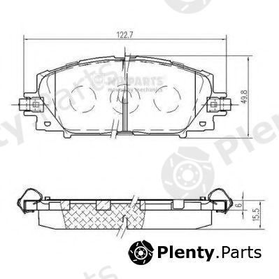  NIPPARTS part N3602148 Brake Pad Set, disc brake