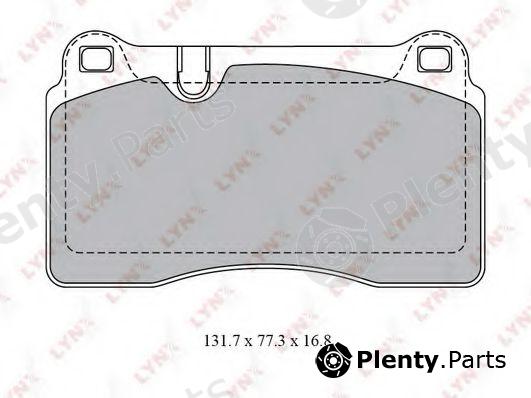  LYNXauto part BD-8028 (BD8028) Brake Pad Set, disc brake