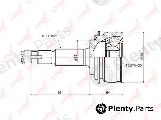  LYNXauto part CO-3684 (CO3684) Joint Kit, drive shaft