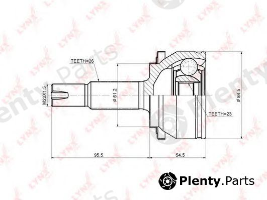  LYNXauto part CO3707 Joint Kit, drive shaft