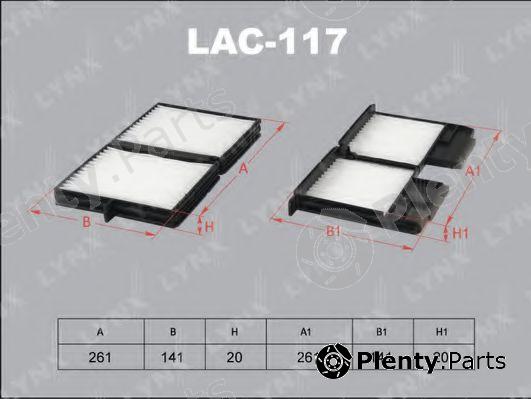  LYNXauto part LAC117 Filter, interior air