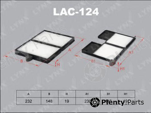  LYNXauto part LAC124 Filter, interior air