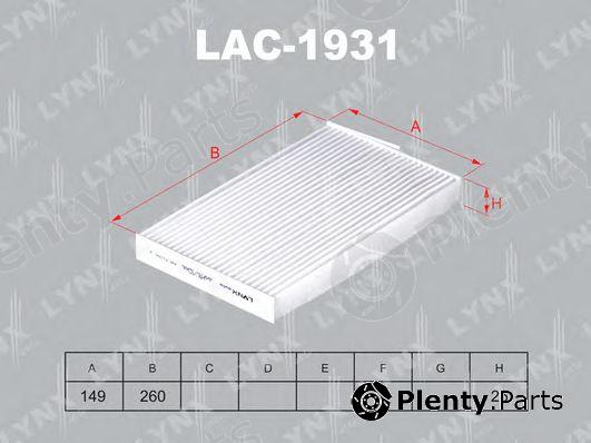  LYNXauto part LAC-1931 (LAC1931) Filter, interior air