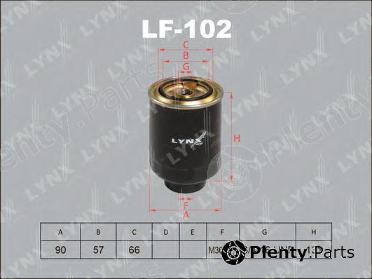  LYNXauto part LF102 Fuel filter
