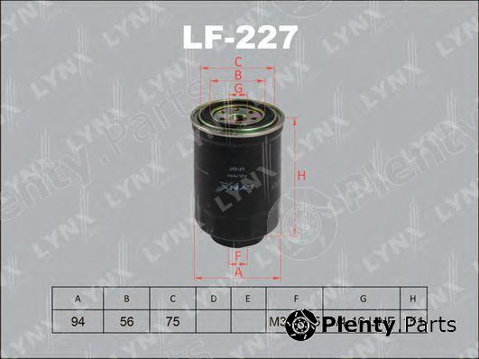  LYNXauto part LF227 Fuel filter