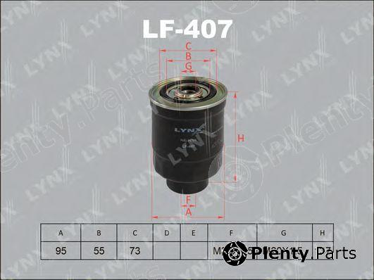  LYNXauto part LF407 Fuel filter