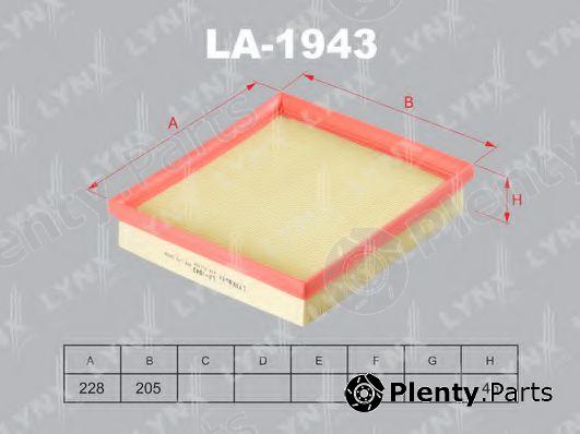 LYNXauto part LA-1943 (LA1943) Air Filter