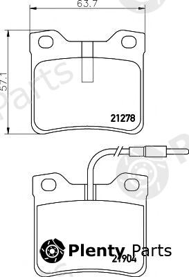  HELLA PAGID part 8DB355008-171 (8DB355008171) Brake Pad Set, disc brake