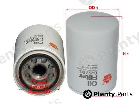 SAKURA part C5703 Oil Filter - Plenty.Parts