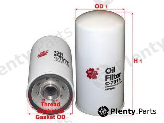  SAKURA part C7916 Oil Filter