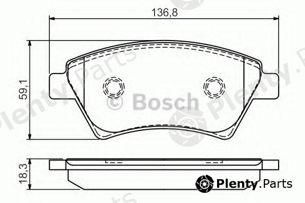  BOSCH part 0986495071 Brake Pad Set, disc brake