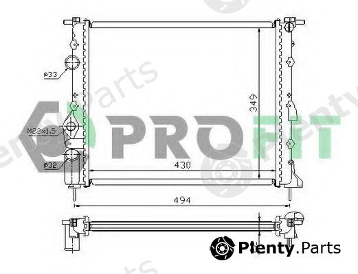  PROFIT part PR6042A1 Radiator, engine cooling