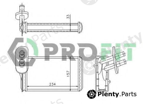  PROFIT part PR9537N1 Heat Exchanger, interior heating