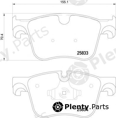  TEXTAR part 2583301 Brake Pad Set, disc brake