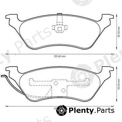  JURID part 572505J Brake Pad Set, disc brake