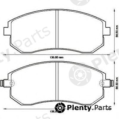  JURID part 572550J Brake Pad Set, disc brake