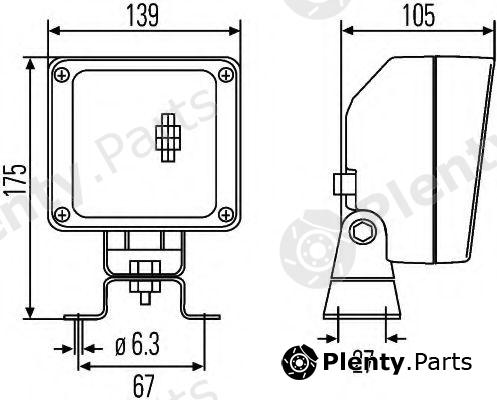  HELLA part 1GA998532-011 (1GA998532011) Worklight