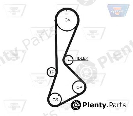  OPTIBELT part ZRK1007 Timing Belt
