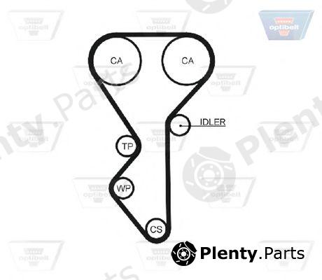  OPTIBELT part ZRK1029 Timing Belt