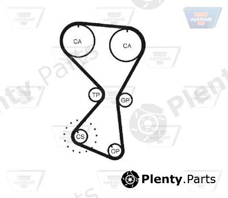  OPTIBELT part ZRK1180 Timing Belt