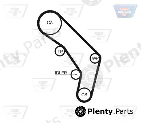  OPTIBELT part ZRK1241 Timing Belt