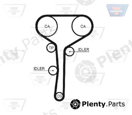  OPTIBELT part ZRK1327 Timing Belt
