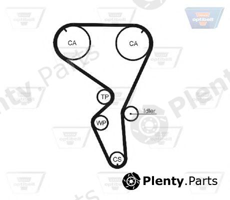 OPTIBELT part ZRK1705 Timing Belt