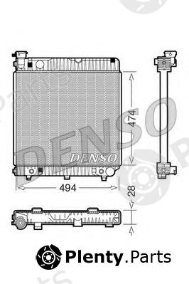  DENSO part DRM17002 Radiator, engine cooling