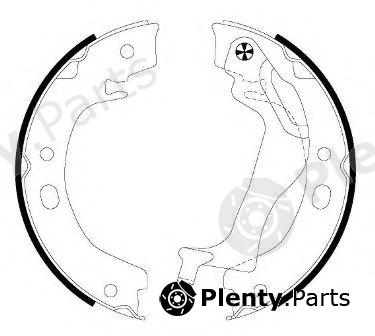  HELLA part 8DA355050-741 (8DA355050741) Brake Shoe Set, parking brake