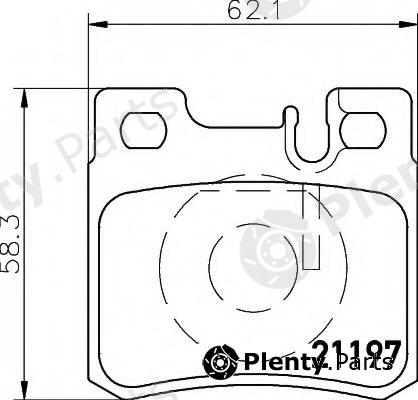  HELLA part 8DB355007-361 (8DB355007361) Brake Pad Set, disc brake