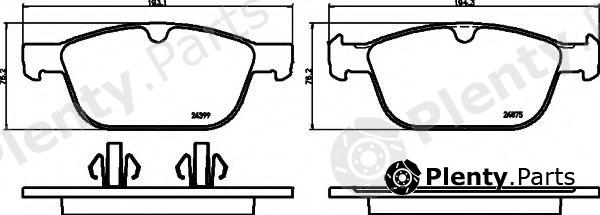  HELLA part 8DB355014-541 (8DB355014541) Brake Pad Set, disc brake