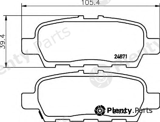  HELLA part 8DB355014-561 (8DB355014561) Brake Pad Set, disc brake