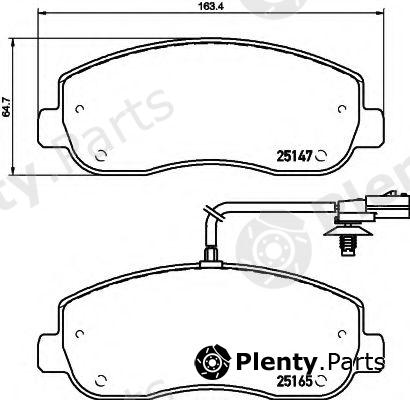  HELLA part 8DB355015-291 (8DB355015291) Brake Pad Set, disc brake