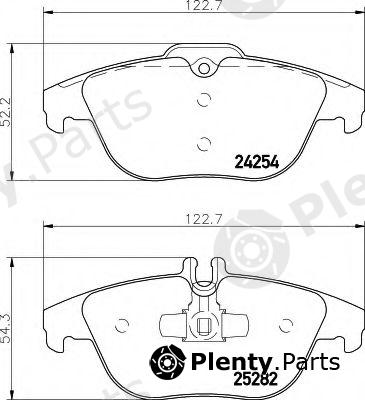  HELLA part 8DB355016-281 (8DB355016281) Brake Pad Set, disc brake