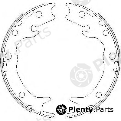  REMSA part 4737.00 (473700) Brake Shoe Set, parking brake