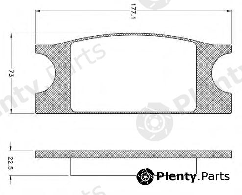  REMSA part 1002 Brake Pad Set, disc brake