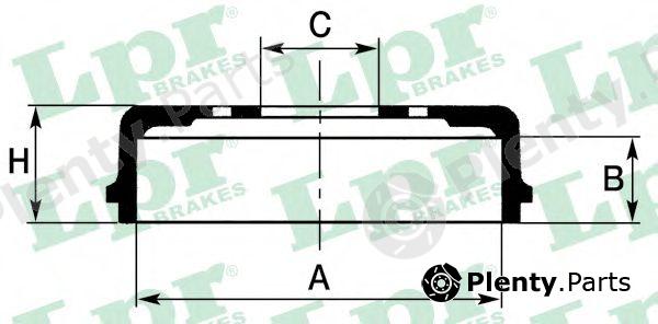  LPR part 7D0620 Brake Drum