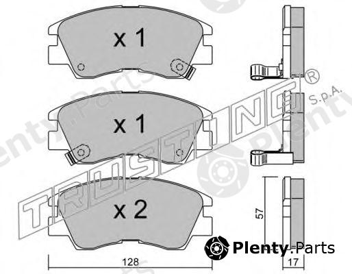 TRUSTING part 117.0 (1170) Brake Pad Set, disc brake