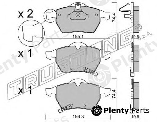  TRUSTING part 120.1 (1201) Brake Pad Set, disc brake