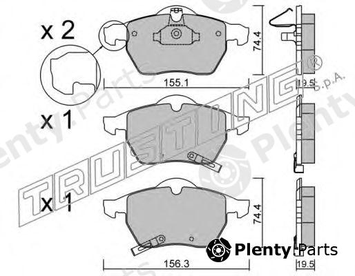  TRUSTING part 120.2 (1202) Brake Pad Set, disc brake