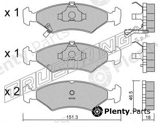  TRUSTING part 129.0 (1290) Brake Pad Set, disc brake
