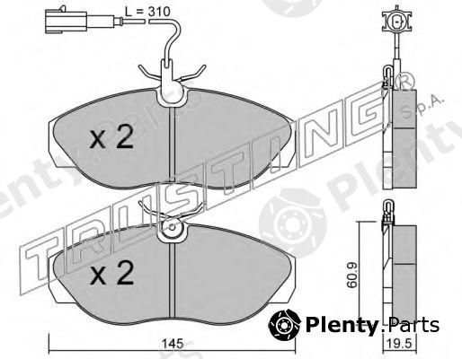  TRUSTING part 157.1 (1571) Brake Pad Set, disc brake